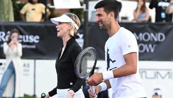 Novak Đoković i Šarliz Teron odigrali tenis za pamćenje FOTO/VIDEO