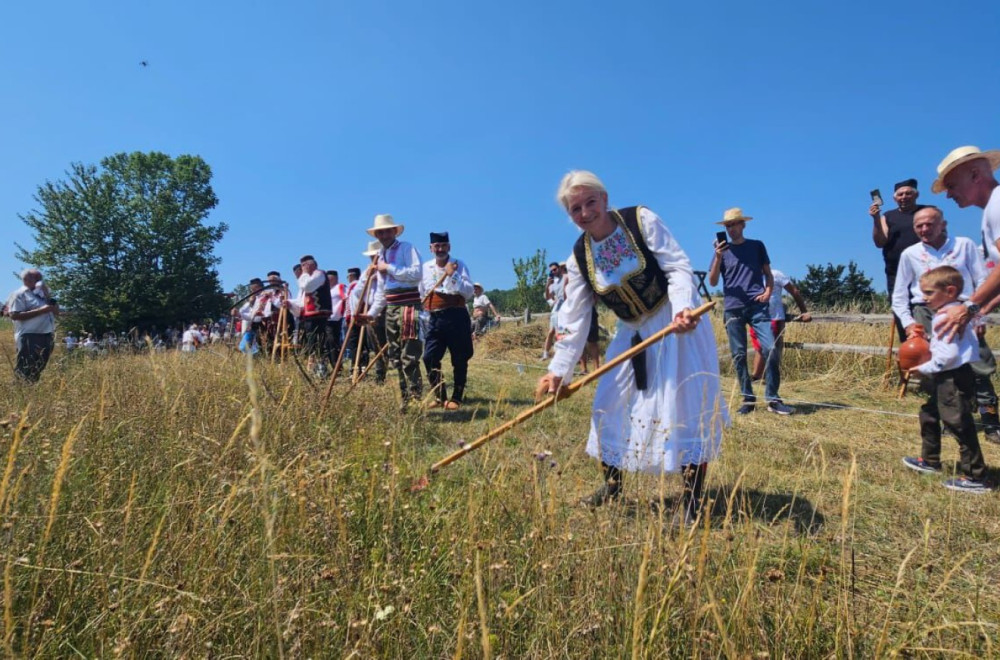 Kosi kao od šale, zamahuje muški: Gordana je jedina žena na "kosačkom Vimbldonu" FOTO