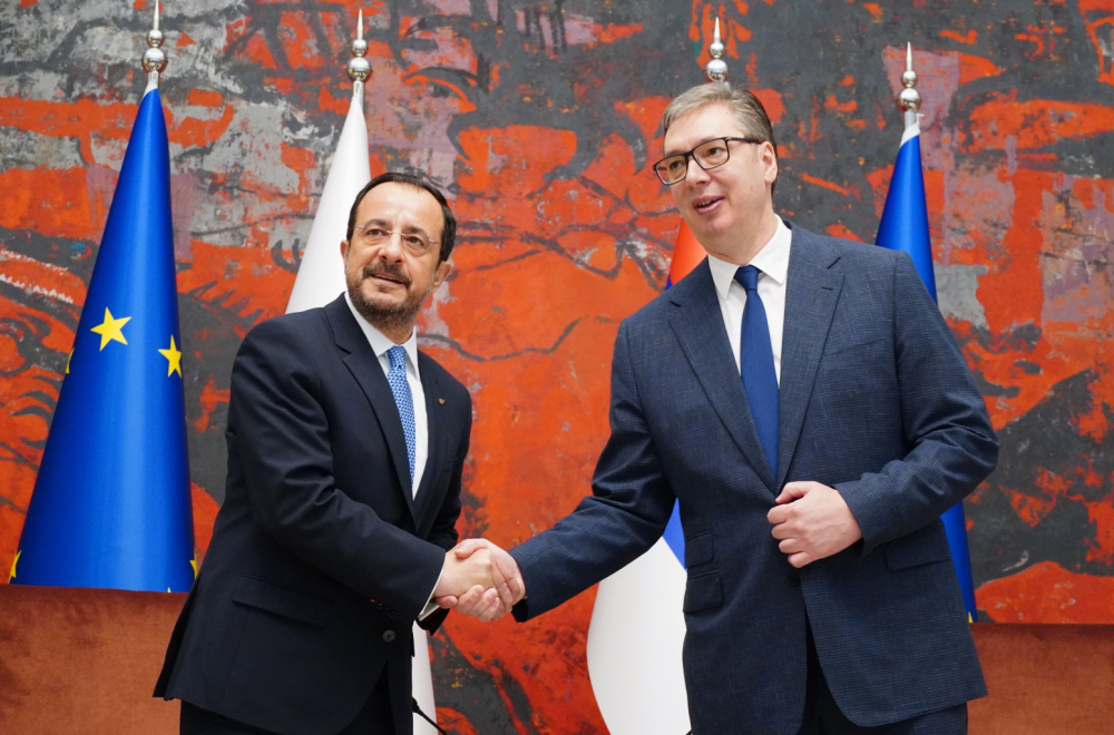 Vučić sa Nikosom Hristodulidisom: Kipar će učestovati na EXPO 2027 u Beogradu