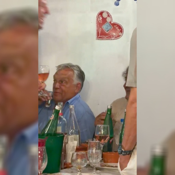 Nema predaha za Orbana u Guči: Sa čuvenim majstorom trube nazdravljao srpskom šljivovicom FOTO