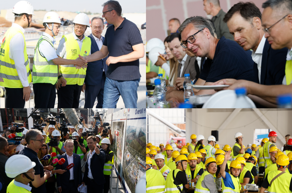 Vučić na EXPO gradilištu: "Radimo velike stvari za budućnost Srbije"; Stiže još 400 radnika iz Kine FOTO/VIDEO