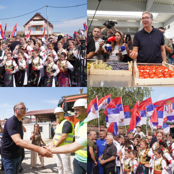 Vučić obišao Sremski, Mačvanski i Kolubarski okrug: Obećao kilometre puteva, rešava probleme FOTO/VIDEO