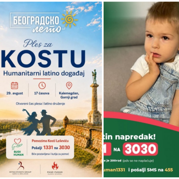 Humanitarna akcija na Kalemegdanu: Ples za Kostu