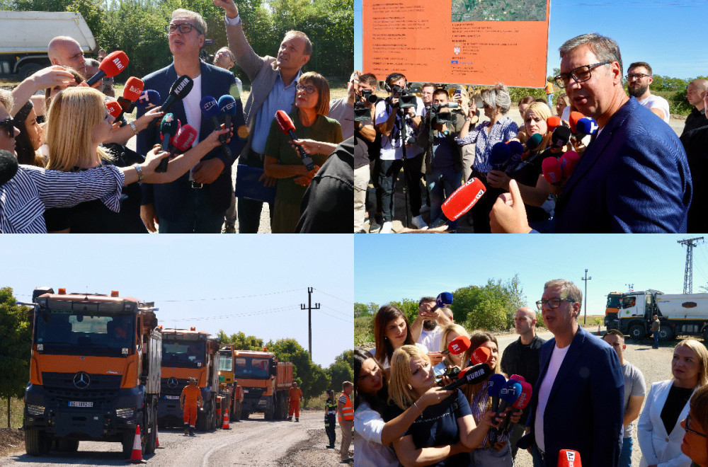Vučić obišao radove na putu Bački Brestovac - Bački Gračac: "Moramo sve da povežemo sa Smajlijem"