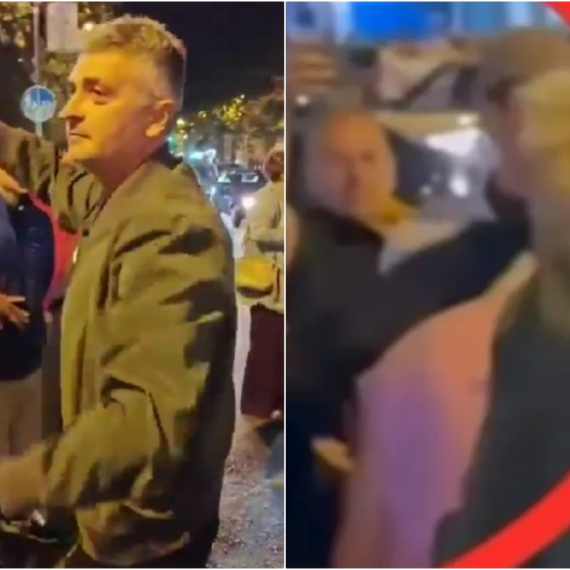 Evo kako je Srdanović prišao SNS aktivistima da ih provocira, a onda i da ih biju VIDEO