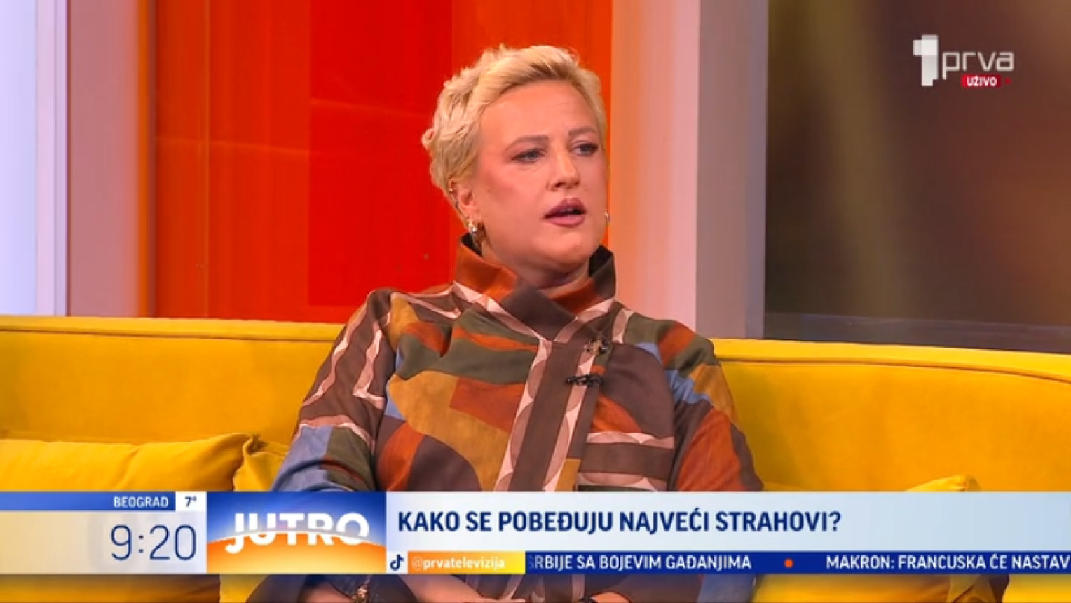 Sanja Jovanović je nekoliko puta preživela rak, a zbog njene priče se i voditeljka TV Prva rasplakala VIDEO