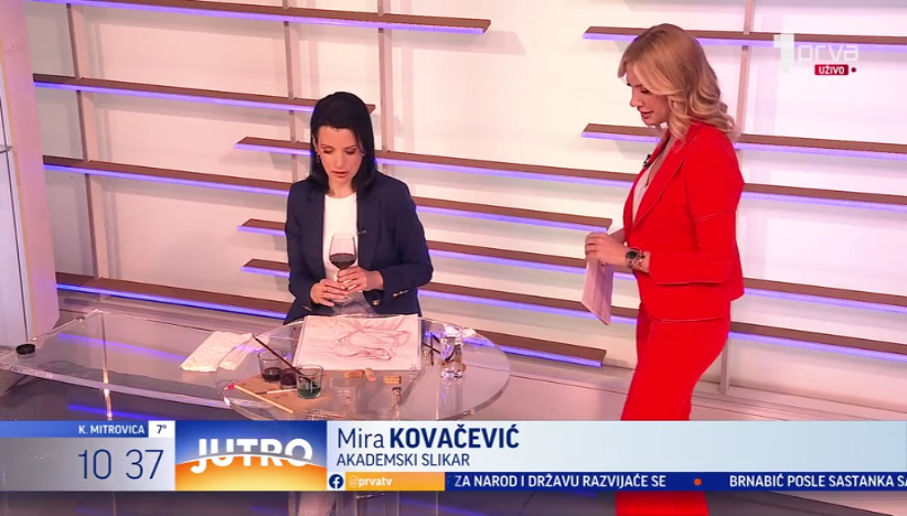 Mira Kovačević, žena koja slika vinom